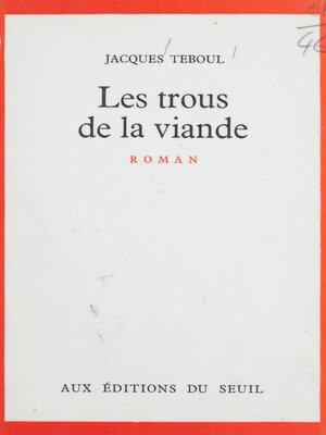 cover image of Les trous de la viande